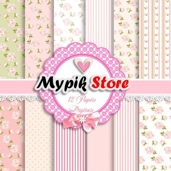 Kit Papel digital Floral 05