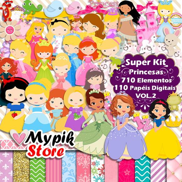 Mega Kit Digital Princesas 2 em 1