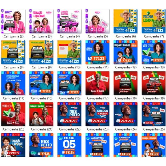 Pack Editável com Canva - Políticas Eleições 2024
