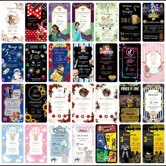 Pack Canva 6.0: Convites Digitais Lucrativos - 415 Templates