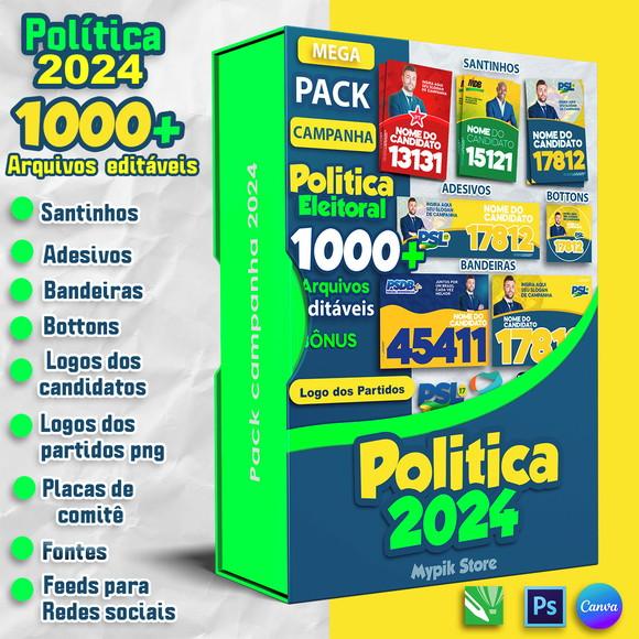 Pack Editável com Canva - Políticas Eleições 2024