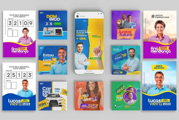 Pack Editável com Canva - Políticas Eleições 2024