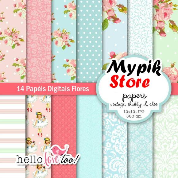 Papel Digital - Floral 23