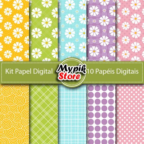 Papel Digital Floral - 46