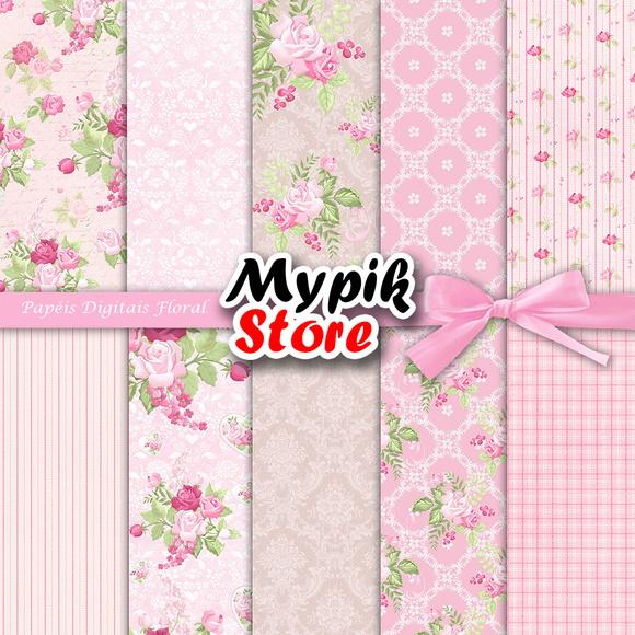 Papel digital Floral 49