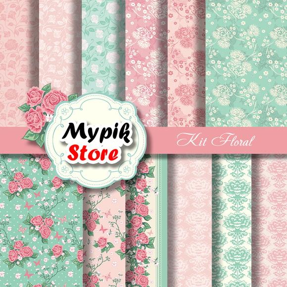 Papel digital Floral 01