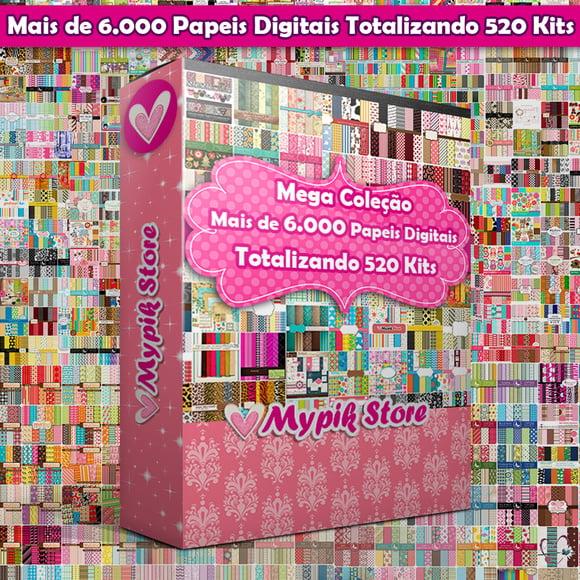 Super Coleção 520 Kits de Papeis Digitais