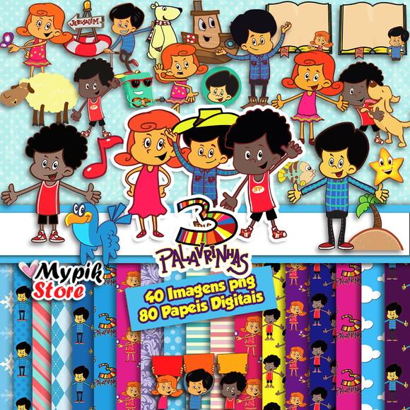 Super Kit Digital 3 Palavrinhas Scrapbook