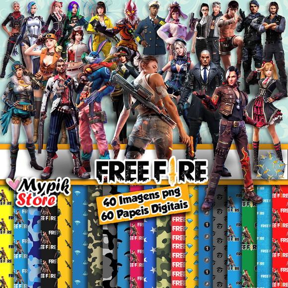 Super Kit Digital Free Fire - Scrapbook