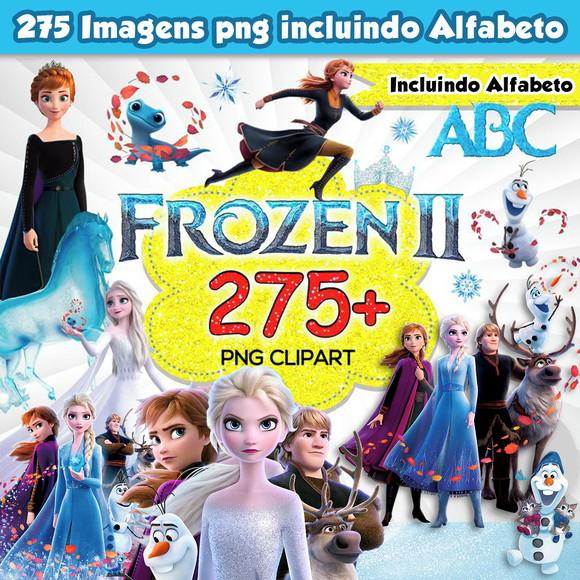 Super Kit Digital Frozen 2 - Scrapbook Cliparts