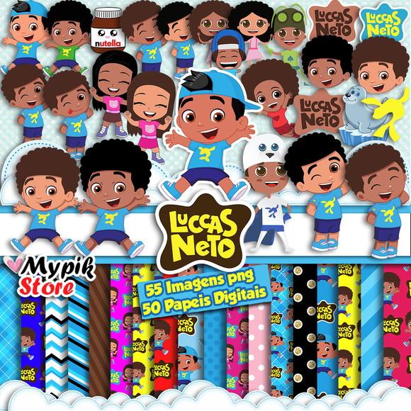 Super Kit Digital Luccas Neto Afro Cliparts png