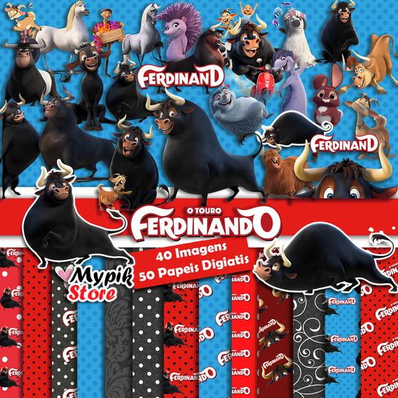Super Kit Digital O Touro Ferdinando - Scrapbook