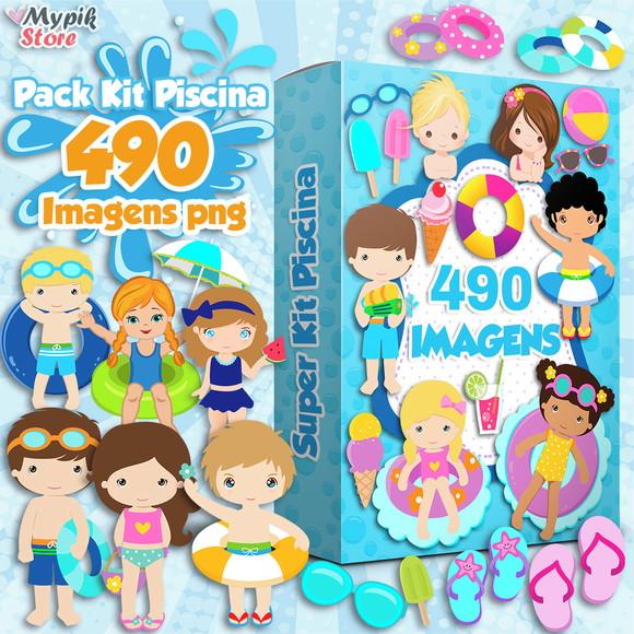 Super Kit Digital Piscina 490 Imagens
