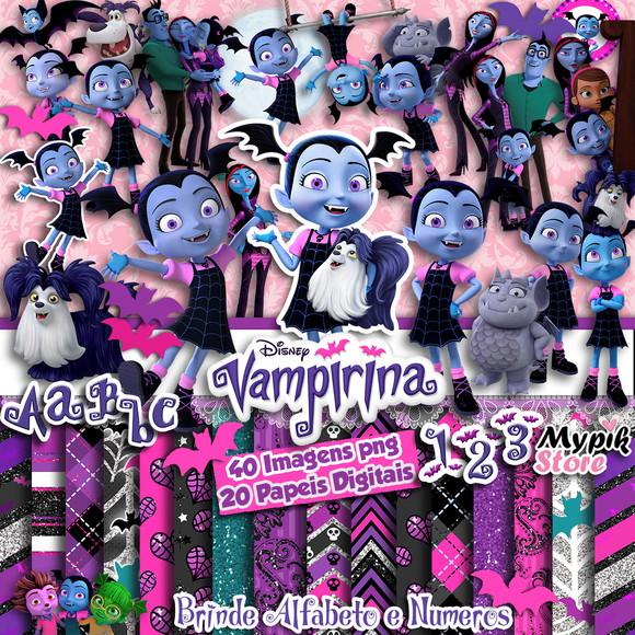 Super Kit Digital Vampirina - Imagens e Papeis Digitais