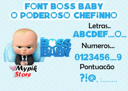 Fonte Instalável O Poderoso Chefinho - Boss Baby