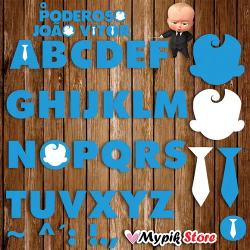 Kit Alfabeto e Números o Poderoso Chefinho