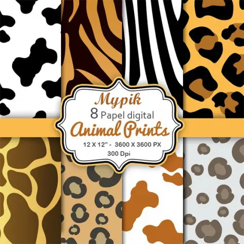 Kit Animal Papel Digital - Mod:3