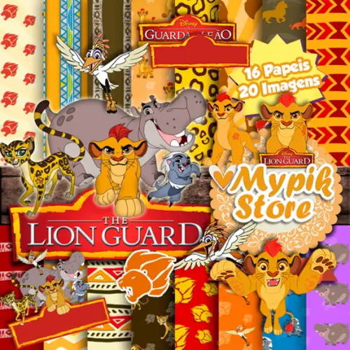 Kit Digital A Guarda do Leão - Scrapbook