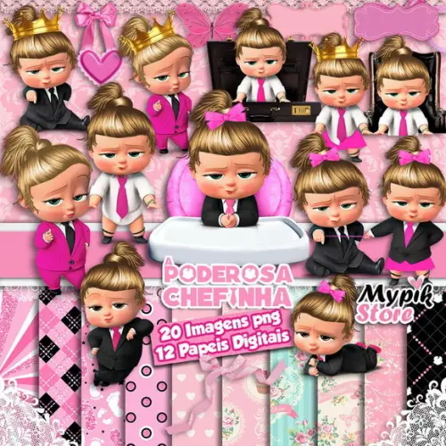 Kit Digital A Poderosa Chefinha Menina loira 02