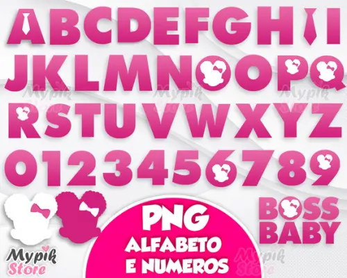 Kit Digital Alfabeto a Poderosa Chefinha Menina Afro Rosa