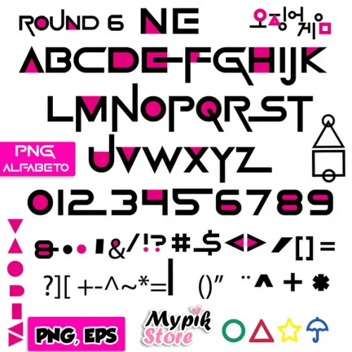 Kit Digital Alfabeto e Números - Round 6