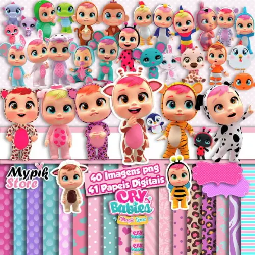 Kit Digital Cry Babies Magic Tears - Scrapbook