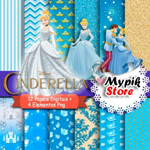 Kit Digital Cinderela - Coleção Scrap