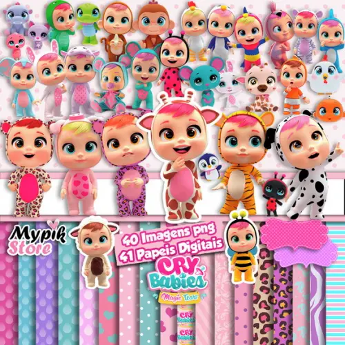 Kit Digital Cry Babies Magic Tears - Scrapbook