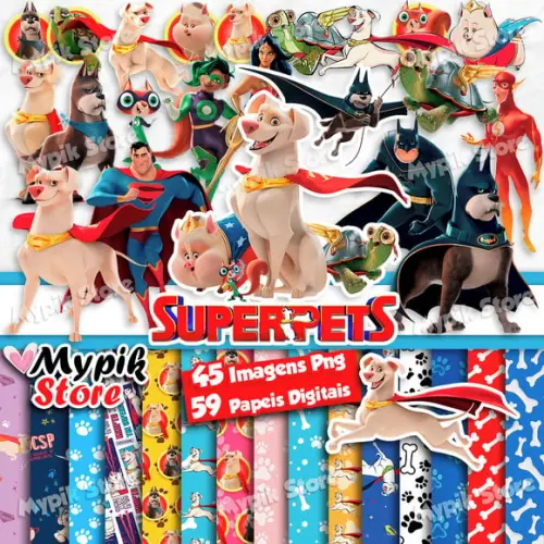Kit Digital Dc Liga dos Superpets