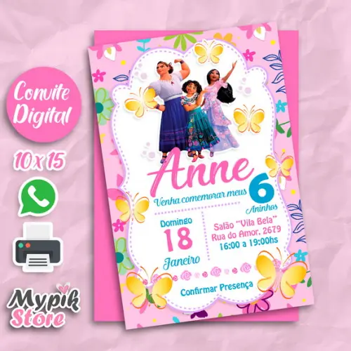 Kit Digital Disney Encanto Floral