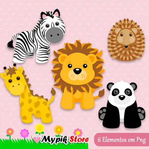 Kit Digital fazendinha Safari baby - 12