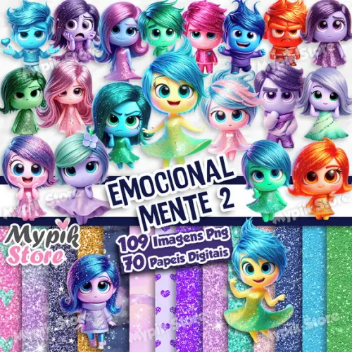 Kit Digital Emocional Mente 2 - Inspirado em Divertida Mente