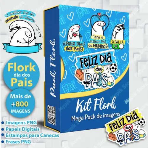 Kit Digital Flork Dia Dos Pais