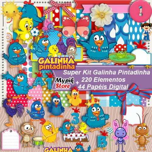Kit Digital Galinha Pintadinha - 37