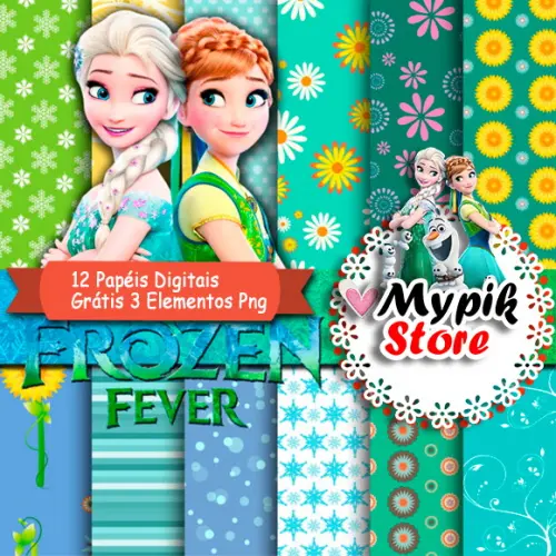 Kit digital Frozen Fever - Coleção Scrap