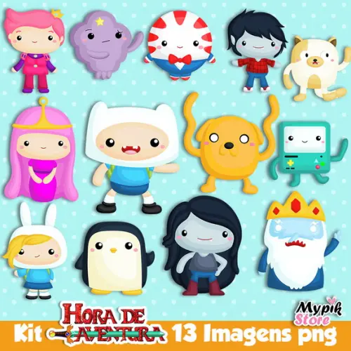 Kit Digital Imagens Hora de Aventura Cutes