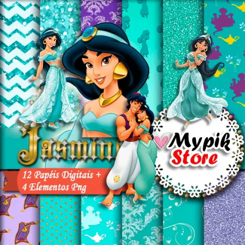 Kit Digital Jasmine - Coleção Scrap