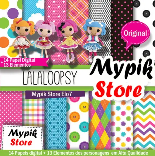 Kit Digital Lalaloopsy - Mod 25