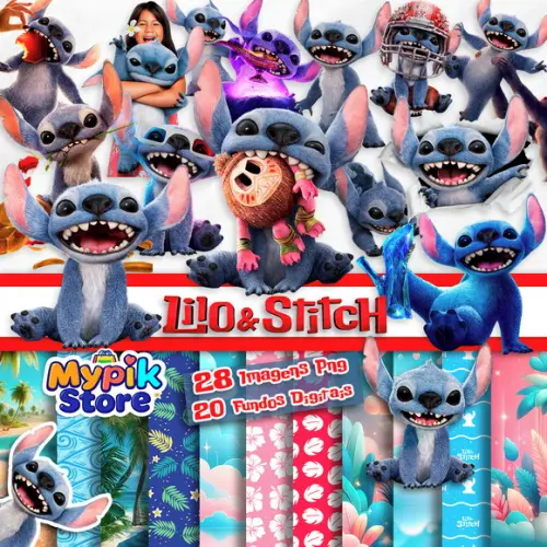 Kit Digital Lilo e Stitch - 2025