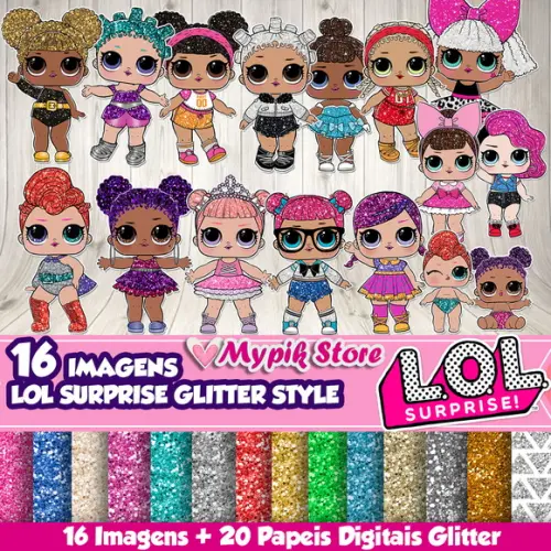 Kit Digital LOL Surprise Glitter Style