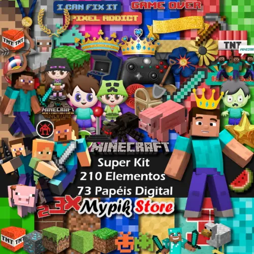 Kit Digital Minecraft Completo - 62