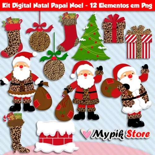 Kit Digital Natal Papai Noel 02