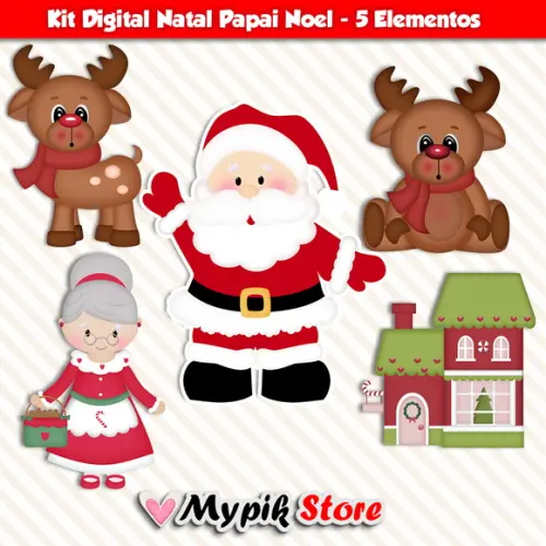 Kit Digital Natal Papai Noel 03