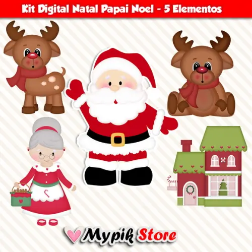 Kit Digital Natal Papai Noel 03