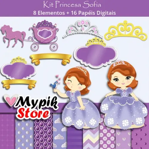 Kit Digital Princesa Sofia Disney - 02