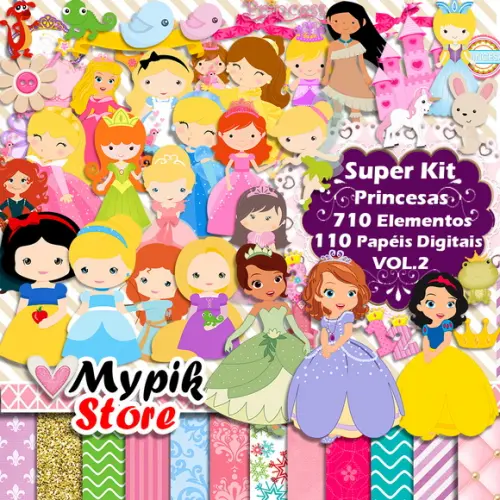 Kit Digital Princesas Completo VOL.2