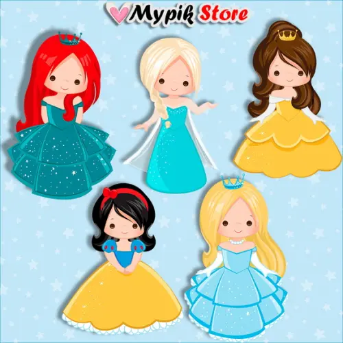 Kit Digital Princesas Cute Scrapbook 04