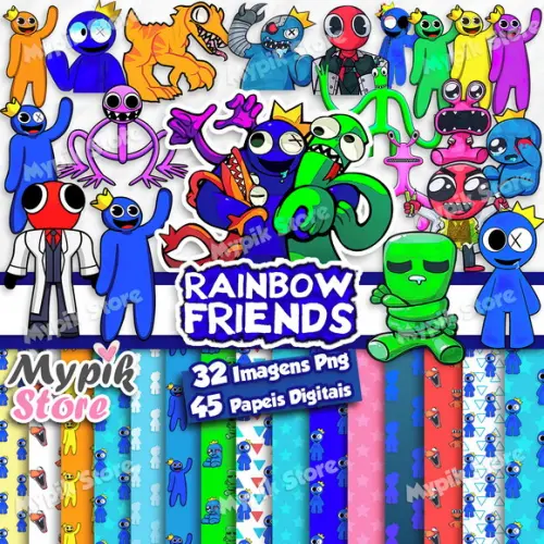 Kit Digital Rainbow Friends