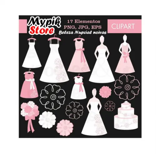 Kit Digital Scrapbook Casamento Noiva 06