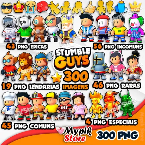 Kit Digital Stumble Guys Imagens Png